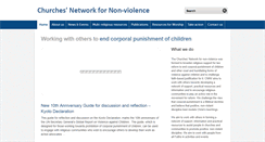 Desktop Screenshot of churchesfornon-violence.org